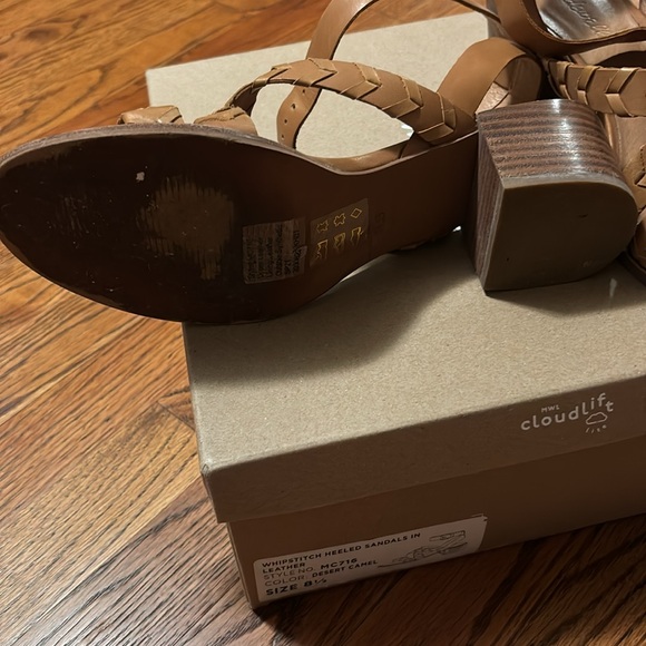 Madewell size 8 1/2 whipstitch heeled sandals - Picture 5 of 6